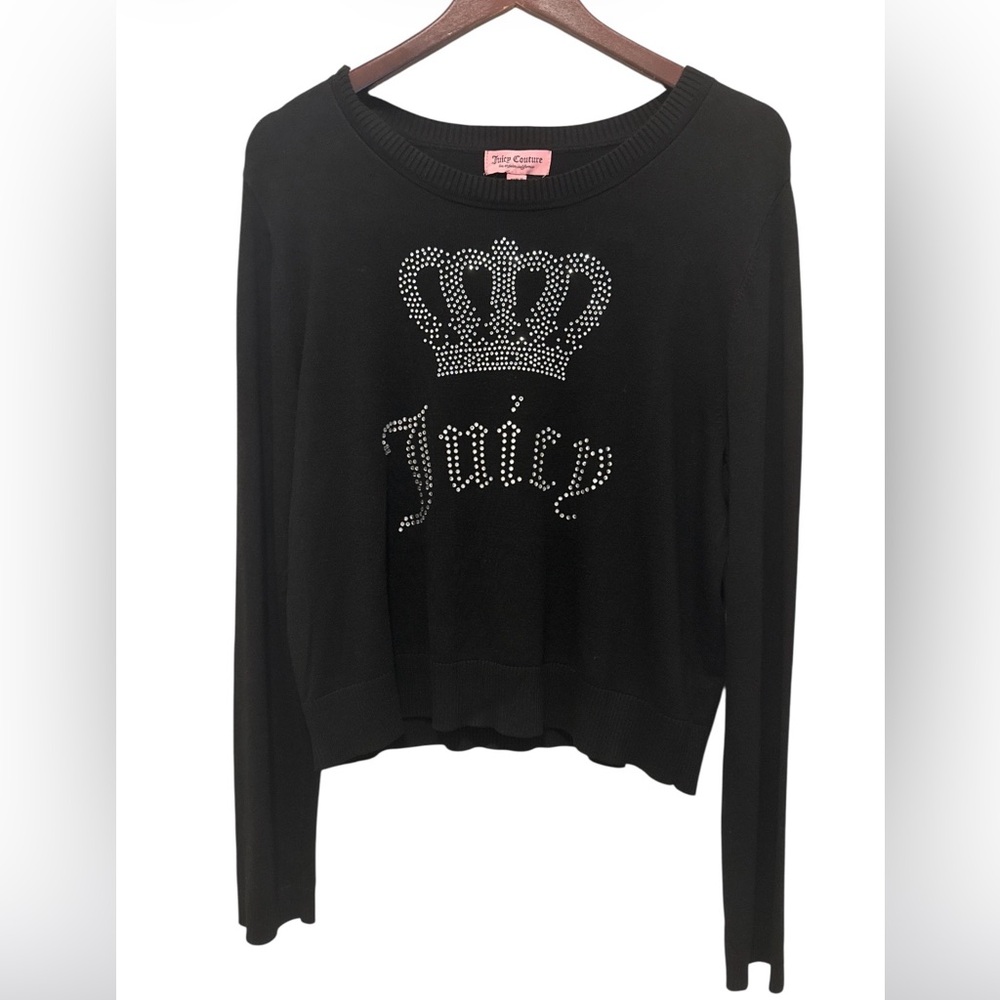 NEW Juicy Couture Sweatshirt Black Color Size L.